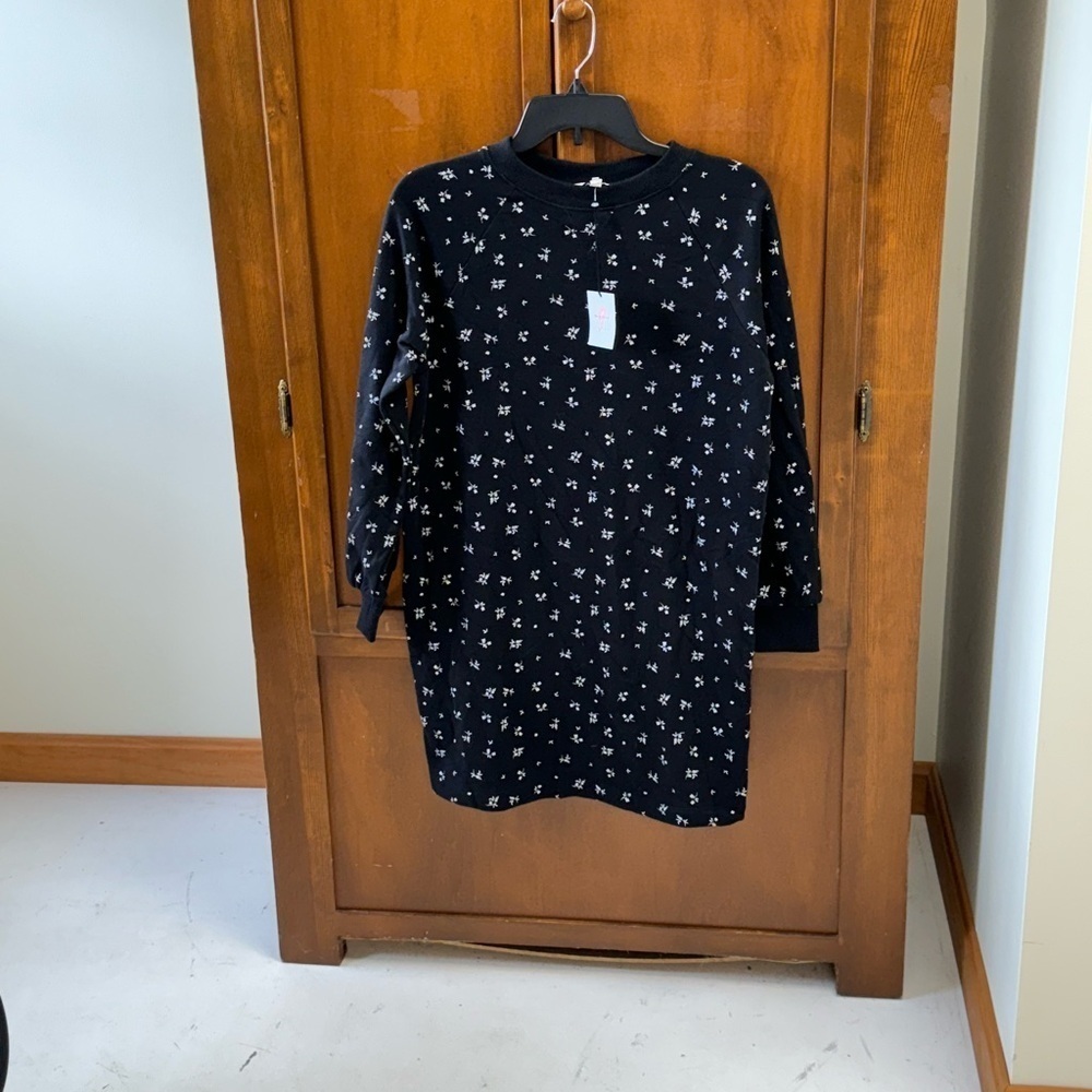 The nines by hatch mini dress sweatshirt NEW XS L-33in 20in pit maternity